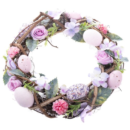 Veľkonočný veniec s vajíčkami Spring, 33 x 8 cm