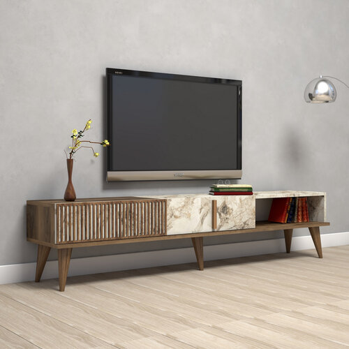Televizní stolek Milan White Marble
