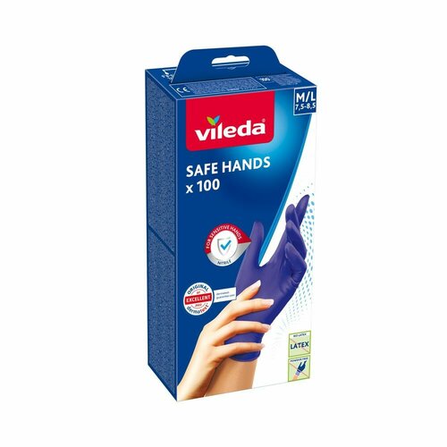 Vileda Safe Hands rokavice M/L 100 kos