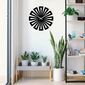 Ceas de perete Enzo S003 Black , 48 x 48 cm