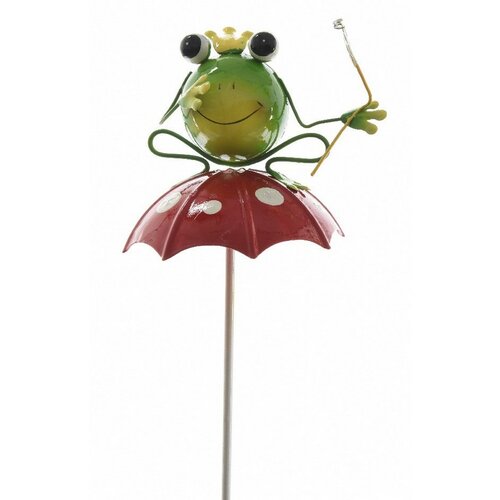 Dekoračná Žabka na dáždniku, 70 cm