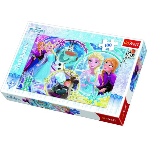 Trefl Puzzle Ľadové kráľovstvo Zem priateľstva, 100 dielikov
