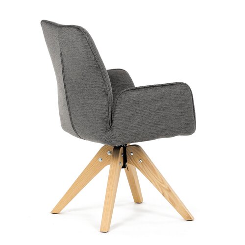 Jídelní židle DCH-C2148 GREY2 s voděodolnou látkou