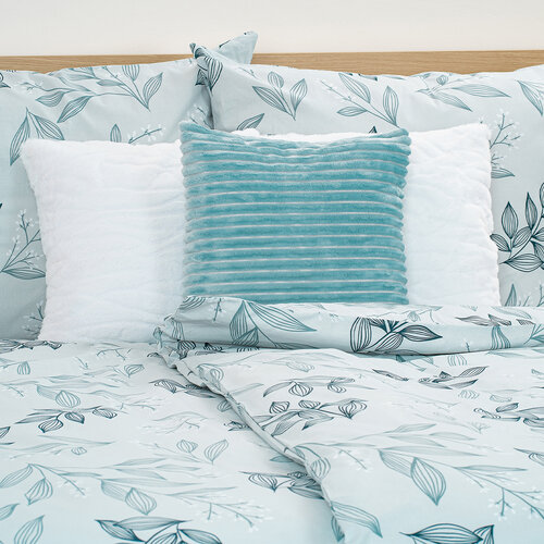 Lenjerie de pat din bumbac 4Home Frosty Leaves ,140 x 220 cm, 70 x 90 cm
