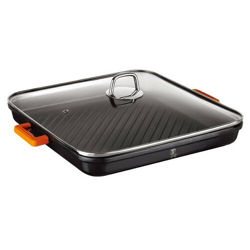 Tigaie grătar cu capac Berlinger Haus GranitDiamond Line, 34 cm