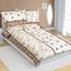 Bellatex Krep posteljnina List rjava, 140 x 200cm, 70 x 90 cm