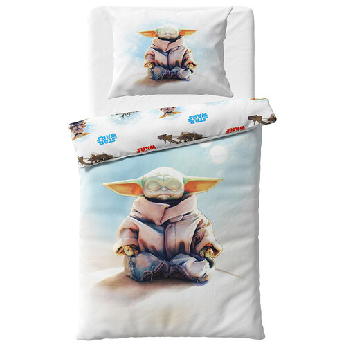 Lenjerie de pat pentru copii Star Wars Baby Yoda,140 x 200 cm, 70 x 90 cm