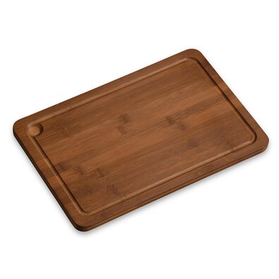 Kesper 59391 Deska za rezanje in serviranje,temna, 38 x 25 x 1,6 cm