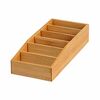 Kesper 70822 Univerzální organizér bambus 6 přihrádek, 15 x 7 x 35 cm