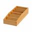 Kesper 70822 Organizator universal bambus 6compartimente, 15 x 7 x 35 cm