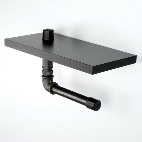 Držák toaletního papíru Boruraf 239, černá/stříbrná