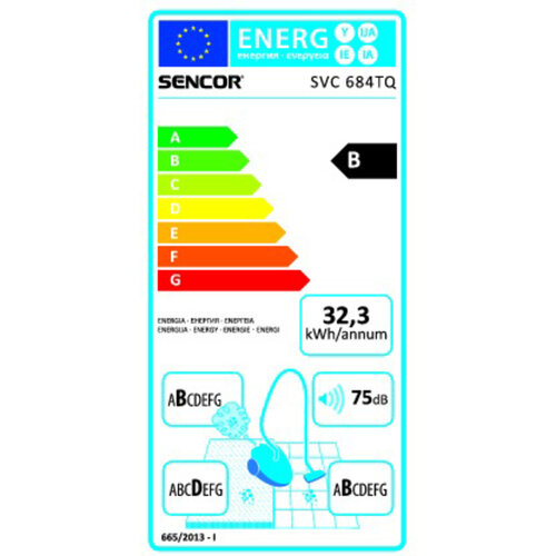 Sencor SVC 684TQ porszívó, türkiz