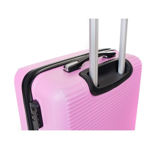 Pretty UP Potovalna kovinska kovčka ABS03 M, roza