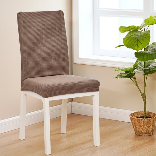 4Home Napínací potah na židli Magic clean hnědá,45 - 50 cm, sada 2 ks