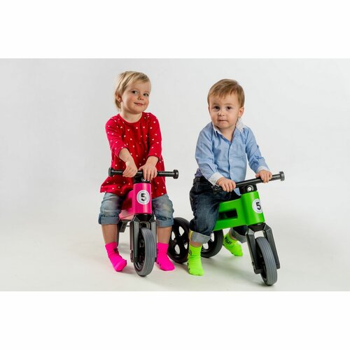 Teddies Odrážedlo Funny wheels Rider Sport 2v1, růžová