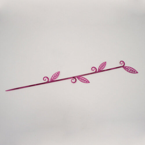 Plastia Pręcik do storczyków Liść fiolet, 60 cm