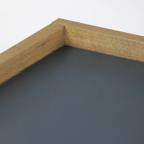 Konferenciaasztal élű és keretes lábakkal, 53 x 53x 30 cm