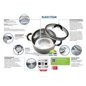 Elo 50904 Basic 4-delni set nerjavečih loncevBlack Steam