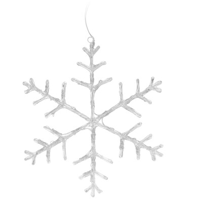 Závěsná dekorační sněhová vločka, 40 LED