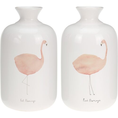 2 darabos Flamingó váza készlet
