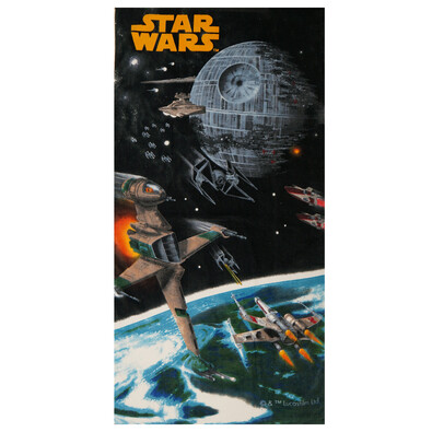 Osuška Star Wars vesmírná loď, 75 x 150 cm