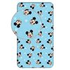 Jerry Fabrics Platno rjuha z gumico Mickey Blue02, 90 x 200 cm + 25 cm