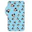 Jerry Fabrics Leinenlaken mit Gummizug Mickey Blue 02, 90 x 200 cm + 25 cm