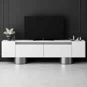 Măsuță TV Bohem White and Silver