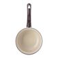 Orion Emaille-Kasserolle mit Rand Braun, Durchmesser 14 cm