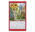 Textilný kalendár 2013 Slnečnica, červená, 45 x 70 cm