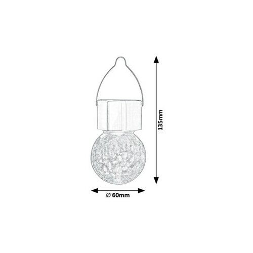 Rabalux 7850 Solarna lampa dekoracyjna Yola z funkcją RGB