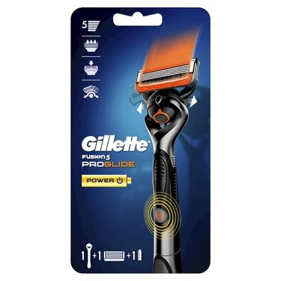 Gillette Maszynka do golenia dla mężczyzn ProGlide Flexball Shaver + 1 głowica Power