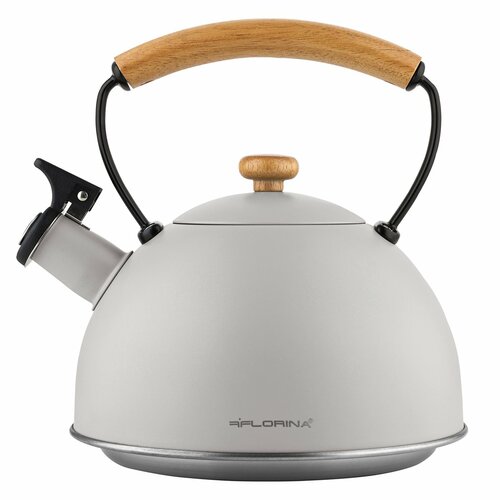 Florina Natura Line rozsdamentes vízforraló kanna 2,3 l, szürke