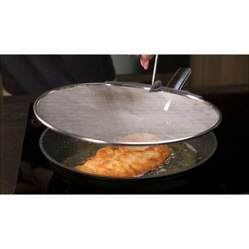 Tescoma Ochranné síto se sklápěcí rukojetí GrandCHEF, 30  cm