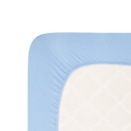 Cearșaf de pat 4Home jersey Lycra albastru , 90 x 200 cm