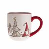 Cană de Crăciun Spiridușul și renul, ceramică, 500 ml, roșu
