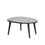 Konferenční stolek Gusto Black s tmavým sklem