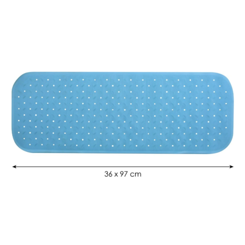 Spirella Protiskluzová podložka do vany CLASS Premium, světle modrá, 36 x 97 cm