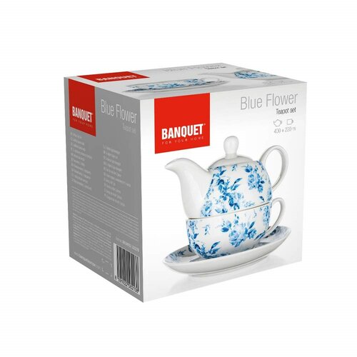 Banquet-Teeset BLUE FLOWER 400 + 220 ml