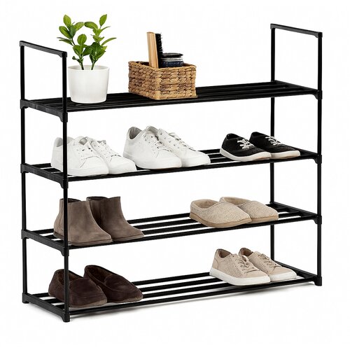 Półka na buty GD-406 BK, metal, czarny