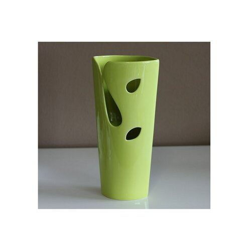 Keramická váza zelená, 27 cm