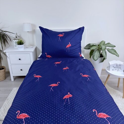 Flamingók mikroszálas ágynbenűhuzat, 140 x 200 cm, 70 x 90 cm
