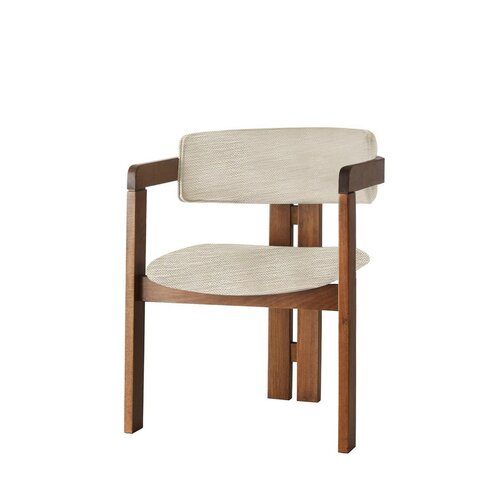 Esszimmerstuhl CO Light Grey and Walnut