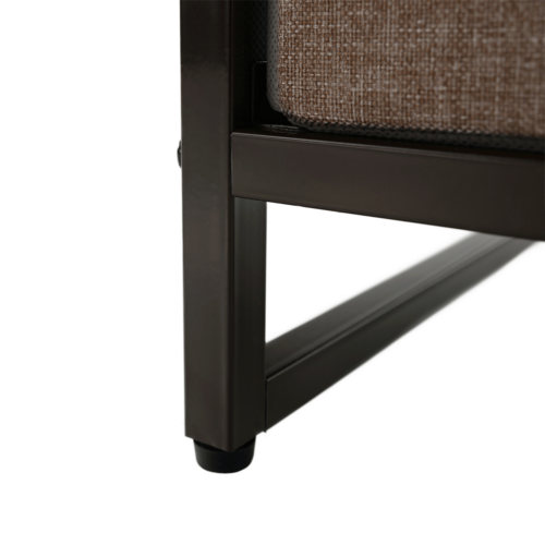 Comodă cu sertare din material textil HAZEL TIP 2,maro