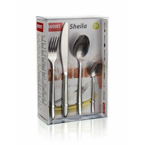 Banquet Set pribora iz nerjavečega jekla SHEILA, 24 kosov