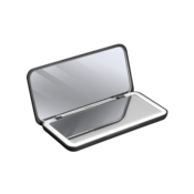 Concept KZ2020 oglindă cosmetică de buzunar cuiluminare LED, negru