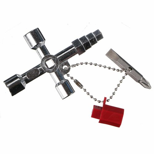 Sixtol Univerzalni ključ za servisne omarice UNISERVICE BOX 6, 7 x 7 x 1,5 cm