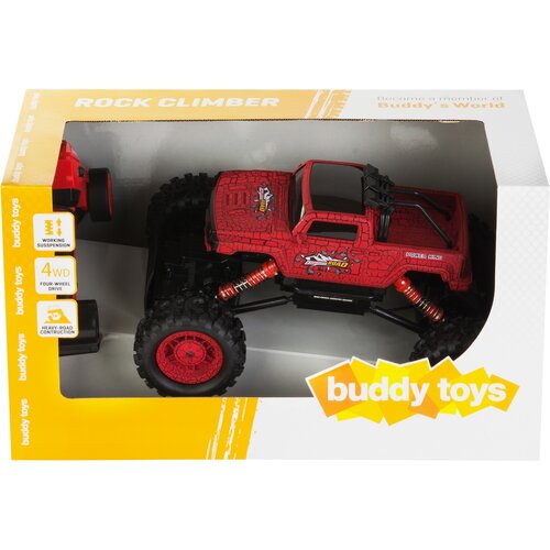 Buddy Toys BRC 14.614 Auto na diaľkové ovládanie RC Rock Climber, červená