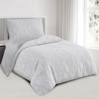 Žakárovo posteljnino Hawai siva, 140 x 200 cm, 70 x 90 cm