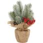 Decorațiune de Crăciun în iută Winter Spruce, 9 x 26 cm, mix de decoruri